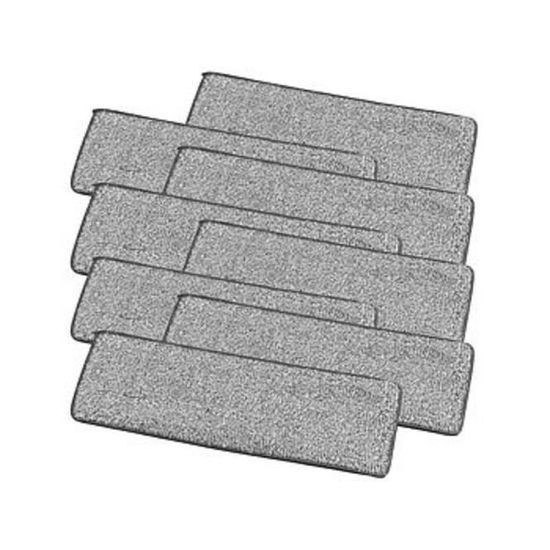 Lot De 3 Recharges Microfibre Pour Serpillière Plate - Compatible Balais Plat, Nettoyage Profond - 2
