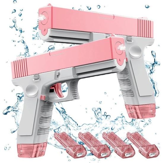 Lot de 4 Pistolets à Eau Enfant 50ml, Mini Jouet Fusil à Eau Piscine Plage Jardin, Jeux d'Été Enfants Modèles Animaux - Jeux - Jouets