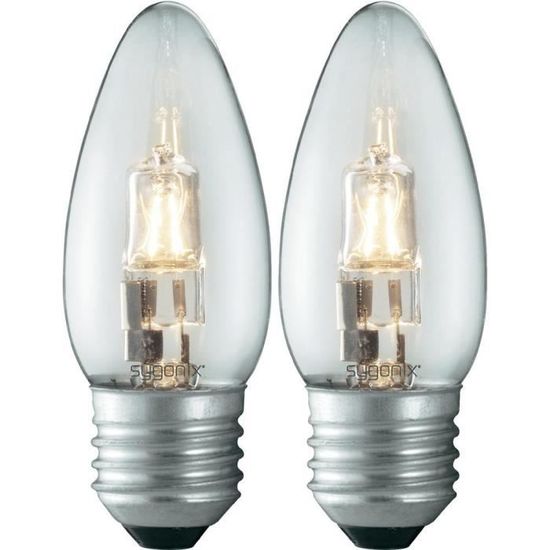 Lot De 6 Ampoules éco-halogène NOVI LIGHT E27 28W (équivalent 40W) - Neuves Blanc Clair