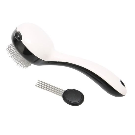 Dexypaws Brosse démêlante douce à pointes de plastique (Slicker) main image 1