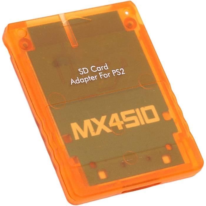 Adattatore Scheda di Memoria MX4SIO SIO2SD per PlayStation 2, Blu Trasparente, Fatto a Mano, Collega Scheda di Memoria allo Slot