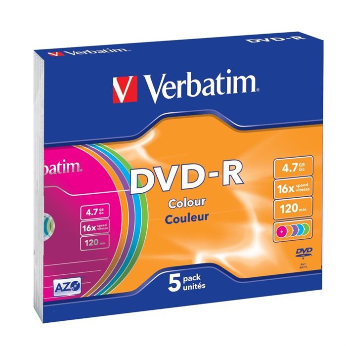 Verbatim DVD R 4.7 Go 16x par 5 boite - vue 9