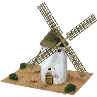 Maquette en céramique - Moulin de La Mancha