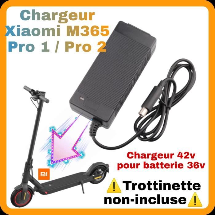 Chargeur Xiaomi M365 Pro 1 / Pro 2 /-/ 1S Essential - 42v2A POUR batterie 36V Trottinette électrique - Ninebot es1 es2 max G30 Aovo
