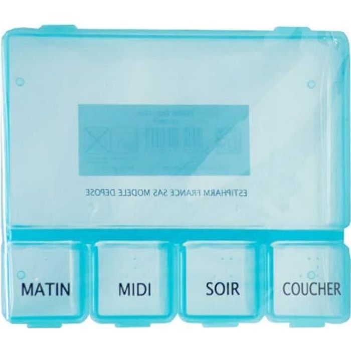 Pilulier journalier pour organiser vos prises de médicaments.