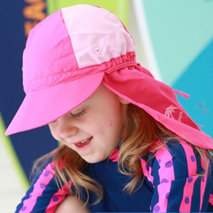 Natation chapeaux 2 ~ 8 ans enfants natation casquettes enfants plage casquettes bébé natatio - Modèle: pink 2-8years - TEYYMA14274