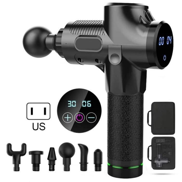 1200-3200r-min thérapie pistolets de Massage masseur musculaire douleur Sport Machine de Massage R - Modèle: US Plug - HSJSZHA01299
