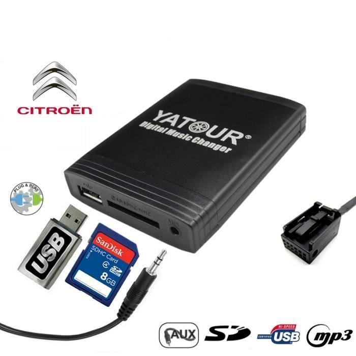 Interface usb adaptateur autoradio Peugeot citroen rd4