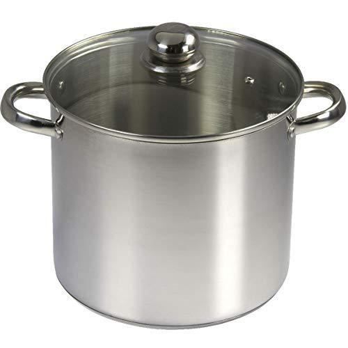 Baumalu 342652 Marmite Traiteur + Couvercle 9 L Diamètre 24 cm en Acier Inoxydable