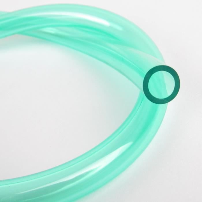 DURITE ESSENCE SILICONE VERT DIAMÈTRE INTÉRIEUR 2.2MM x 4MM EXT TRANSPARENT LONGUEUR 1M TUYAU TUBE CARBURANT VOITURE MOTO TONDEUSE