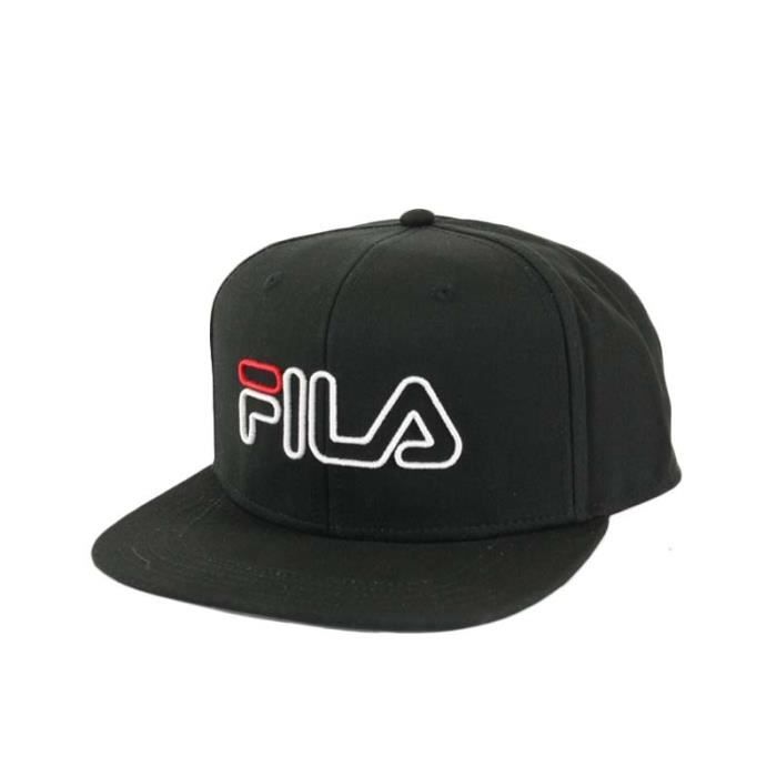 Casquette Fila 6 Panel Cap Lenia Logo Snap Back 686024 Couleur - Noir, Taille - Taille unique