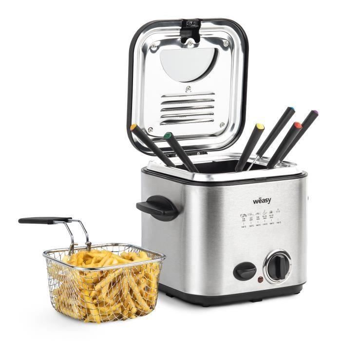 FRITEUSE ET FONDUE 2 EN 1 1.2l / pieds anti-dérapants assurent une stabilité parfaite de l'appareil