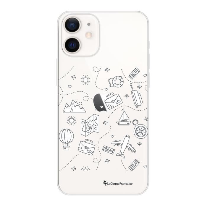 Coque iPhone 12 mini 360 intégrale transparente Aventure Ecriture Tendance Design La Coque Francaise.