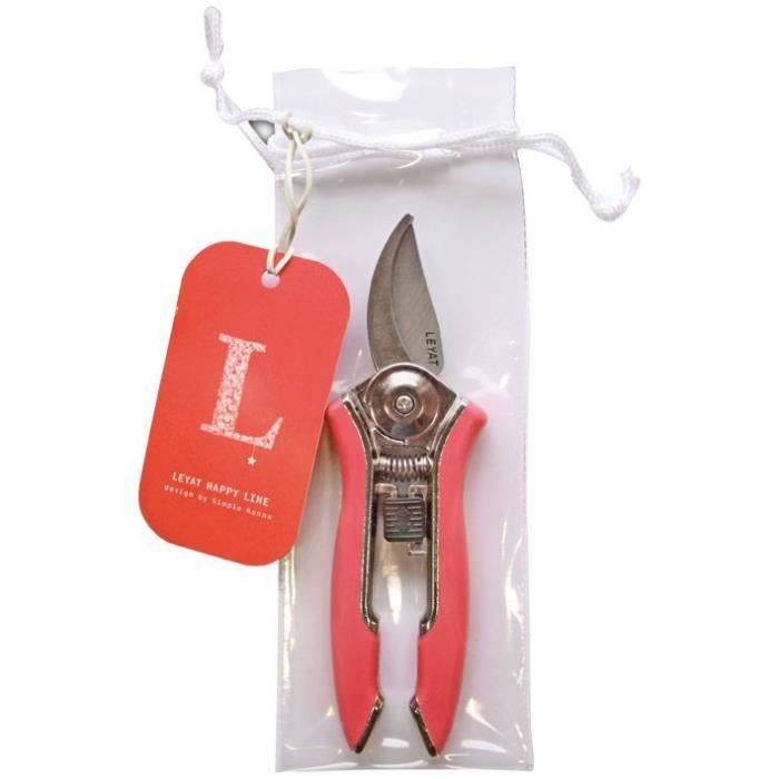 LEYAT - Sécateur Happy Line rouge