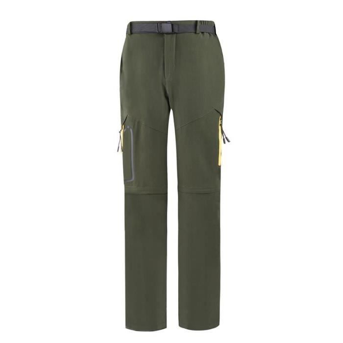 Pantalon Softshell Femme Imperméable Séparable Pantalon Randonnée Printemps