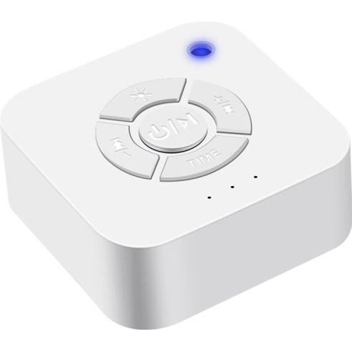 Machine de bruit blanc Rechargeable par USB Machine de son de sommeil d'arrêt minuté pour la relaxation de sommeil pour le voyage de