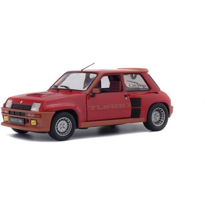 SOLIDO Voiture miniature de collection 1/18ème Renault R5 Turbo 1981 - Rouge grenade
