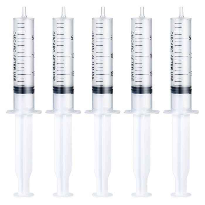 ROSENICE 5 Pcs 20 Luer Lock Seringues Applicateur De Colle Qualité Industrielle Seringue SERINGUE A HUILE - SERINGUE A VIDANGE