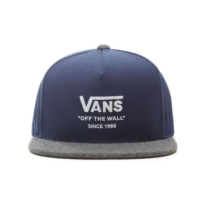 Casquette Snapback Vans Hucks II Dress Blues Gris Heather