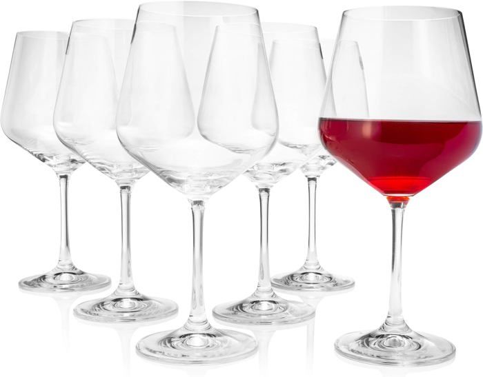 Lot De 6 Verres à Vin Arcoroc Vina - 58 Cl Chacun - Transparents Et Lavables Au Lave-vaisselle
