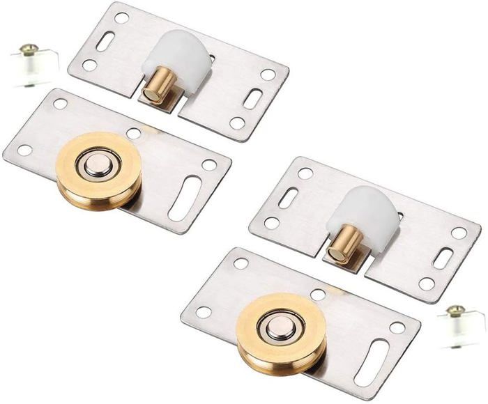 2 Roulettes Pour Radiateur électrique - Support Mobile Universel, Acier Carbone, 360°, Noir/blanc