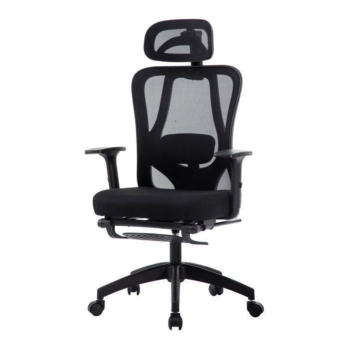 Chaise de bureau ergonomique - Sevencomfort - Noir - Réglable - Support lombaire - Accoudoirs 3D - Charge 115KG