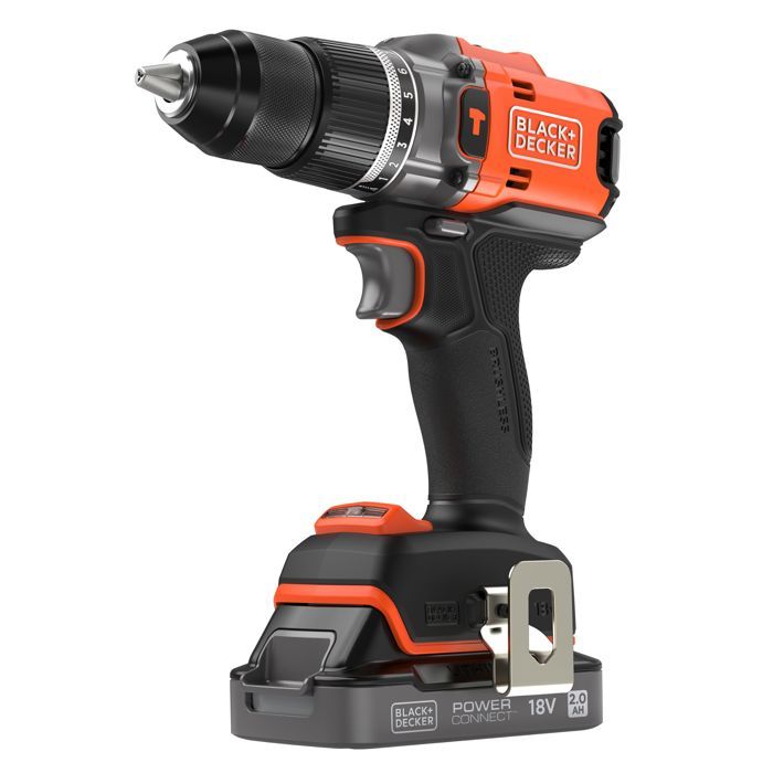 Perceuse visseuse à percussion 18V brushless 2 batteries 2AH avec mallette
