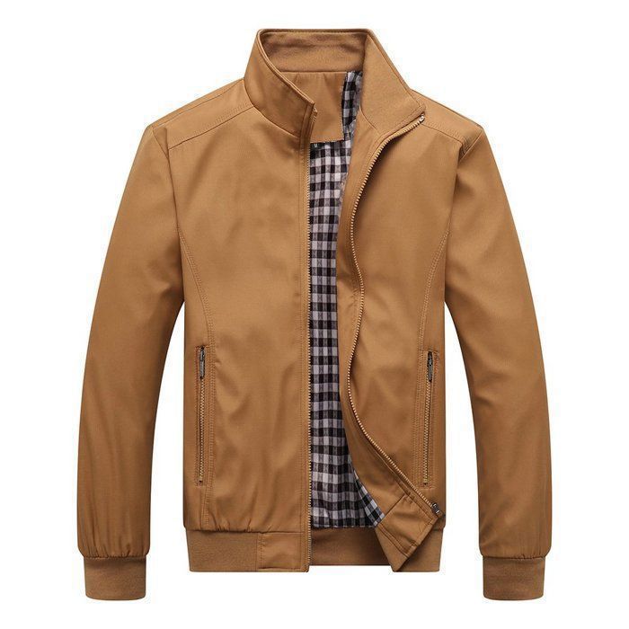 Veste Bomber Homme Été Légère Coupe-Vent – Blouson Universitaire Col Rond Poches Zippées, Sport Et Casual Printemps Automne