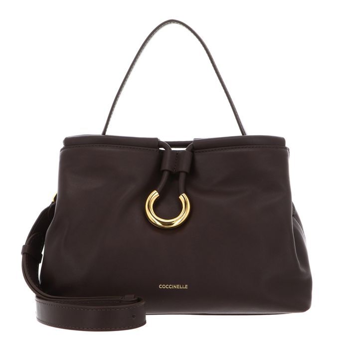 Sac à Main Coccinelle En Cuir - Marron Clair, Vintage, Occasion En Très Bon état - Sac Porté épaule, Idéal Quotidien