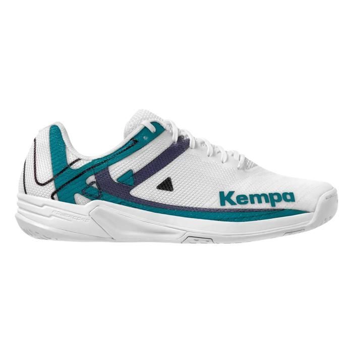 Chaussures indoor femme Kempa Wing 2.0 - blanc/cyan/mauve Chaussures indoor femme Kempa Wing 2.0 - blanc/cyan/mauve