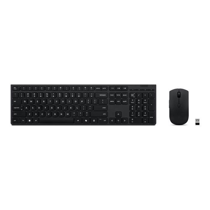 Clavier Lenovo RECHARGEABLE COMBO WIRELESS AI – Sans fil RF + Bluetooth Français - vue 4