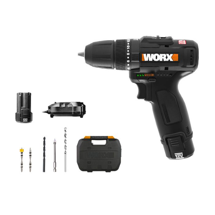 Perceuse à percussion Worx WX121 Moteur sans balais 12V 40Nm - vue 1