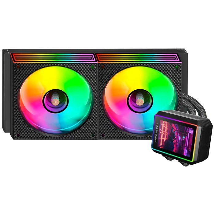 Refroidissement Liquide Mars Gaming ML VISIONII240 AIO 240mm avec Écran IPS 2 8 Rotatif et Ventilateurs ARGB Neuf - vue 5