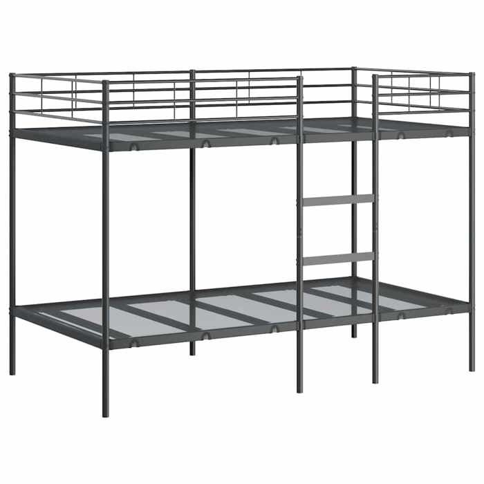 SALE 2026Cade de lit superposé enfants et jeunes - Lit haut - 207x99 5x150cm noir 100x200cm acier 30.3 Kg 876108