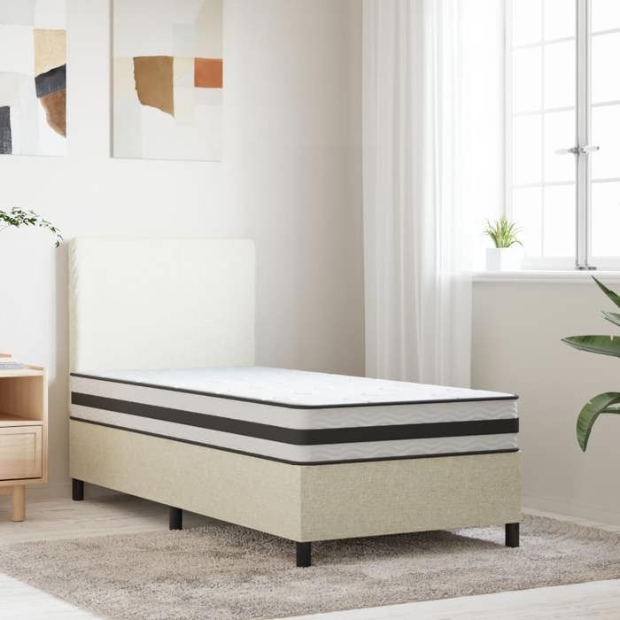 Black Friday Matelas à ressorts bonnell moyen - BURKE - contemporain - 80x200 cm mm335