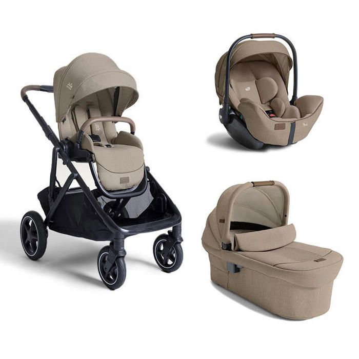 JOIE - Poussette Trio Versiti + Siège auto i-Level Pro + Nacelle Ramble XL Sandstone