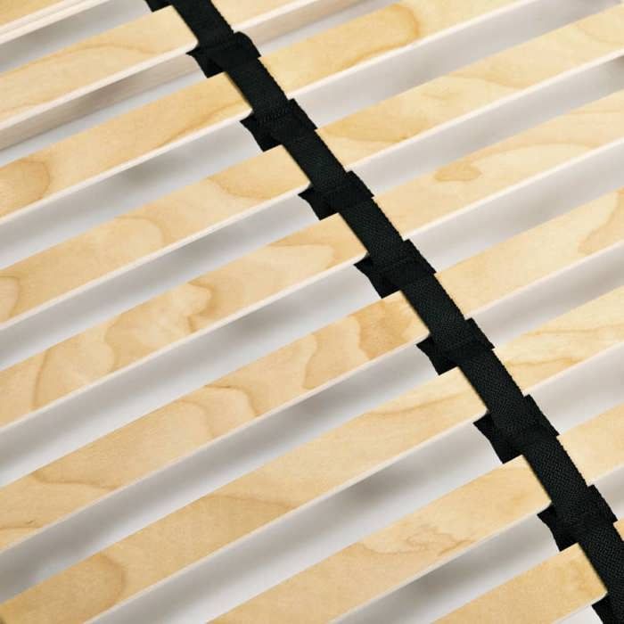 Sommier à lattes 7 zones - MEUBLECHIC - 120x200 cm - 28 lattes - Fermeté réglable - Cadre en hêtre massif
