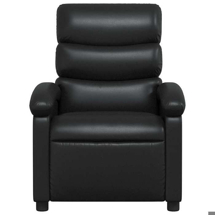 Fauteuil relax - Noir - Fauteuil inclinable - maximale : 110 kg - Noir Similicuir 70x92x99.5 cm F7348