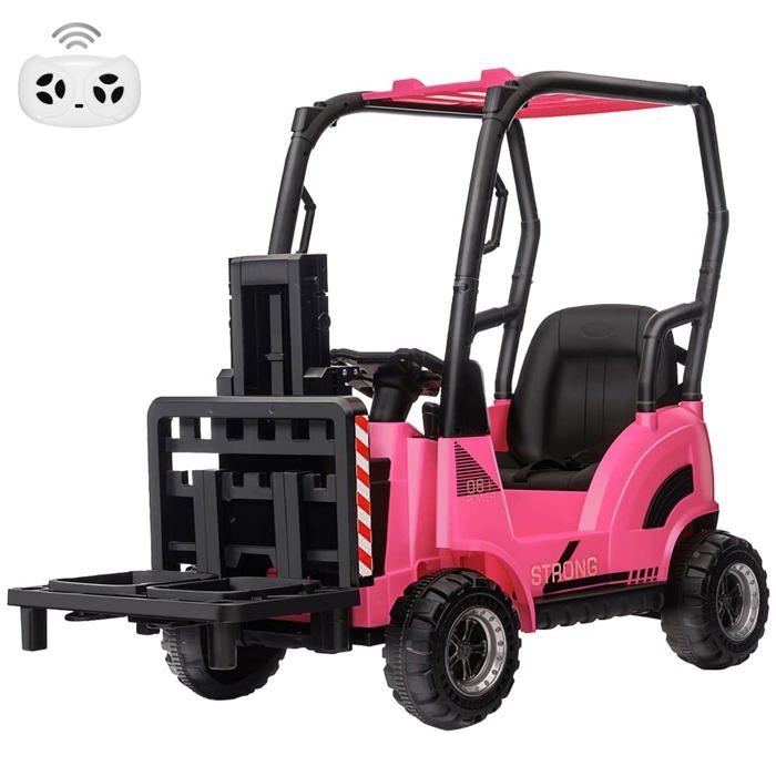 Chariot élévateur électrique enfant - LUNSY - Batterie 12 V 4 5 Ah - Deux moteurs type 390 - Chargeur 12 V 500 mA