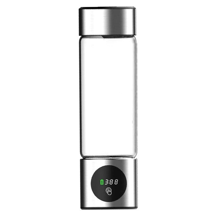 Bouteille Générateur DEau Hydrogénée Haute Performance SPE+PEM à Double Chambre Ioniseur + Affichage PPB et Temps Eau