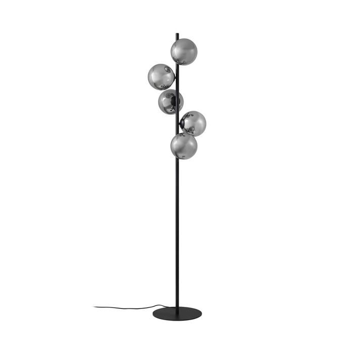 Lampadaire salon - Lindby - lampe sur pied - Verre - noir