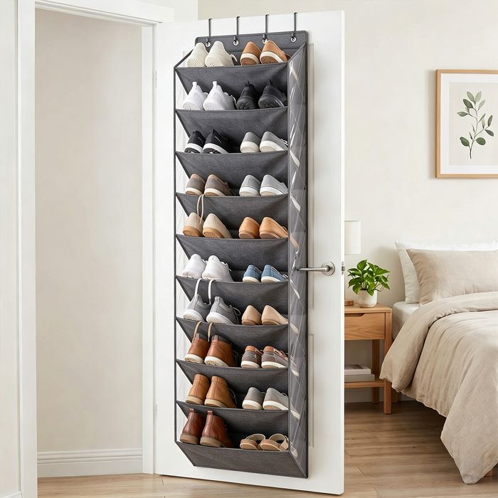 Chaussures suspendues à 10 niveaux Stockage de chaussures pour armoire Armoire de chaussures Stockage durable et polyvalent
