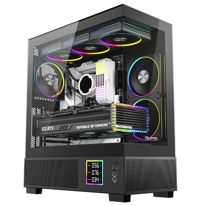 Boitier PC ProGaming Kian V2 6 ARGB Ventilateurs - vue 2