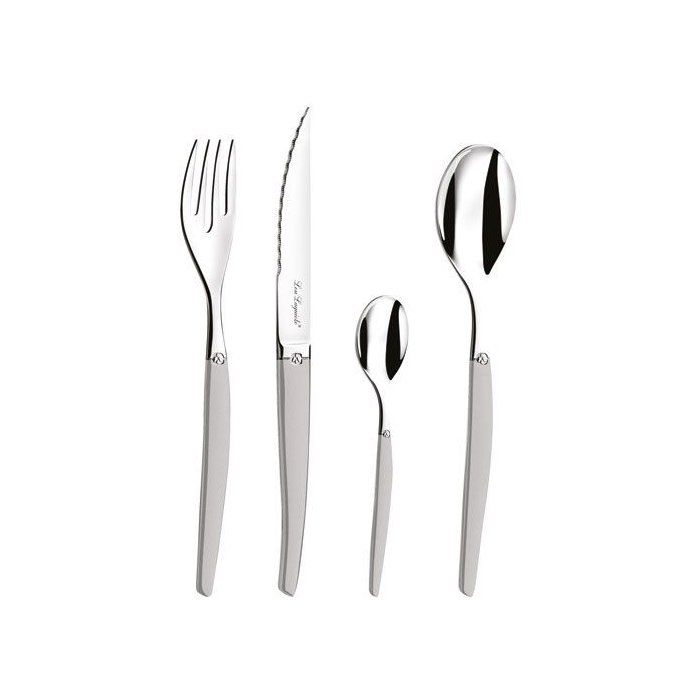 Laguiole Jet Sablé - Ménagère 24 Pièces