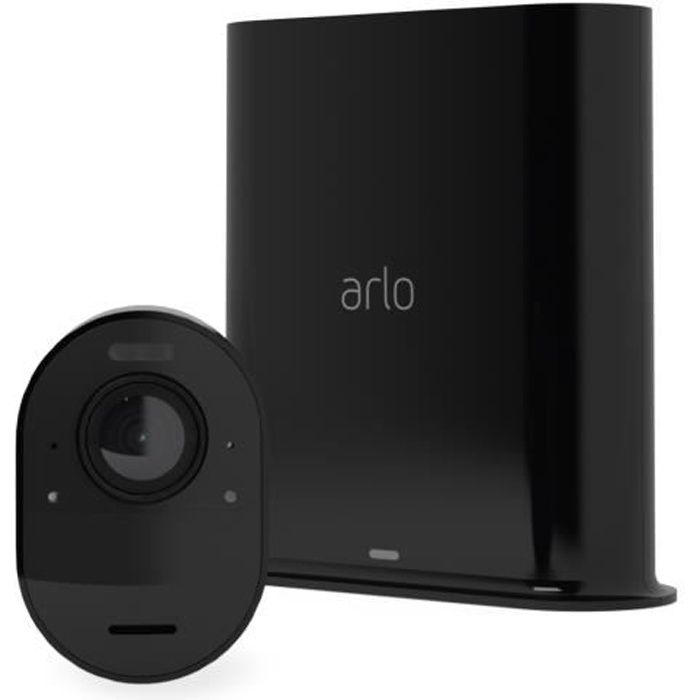 Caméra de surveillance Arlo Ultra 2 - Wifi sans fil - Noir - 4K - Batterie 6 mois - Champ de vision 180°