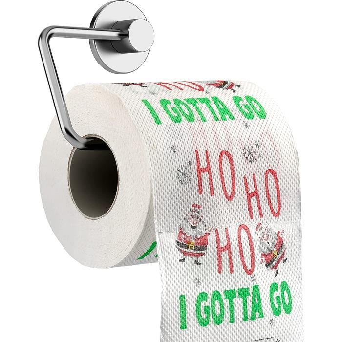 5 Rouleaux de Papier Toilette de Noël Rigolo Cadeau Drôle, Décoration