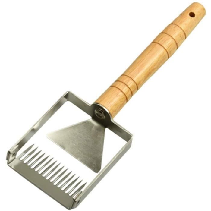 Fourchette à Désoperculer Pour Cadres à Miel, Manche En Plastique, 21 Aiguilles Droites