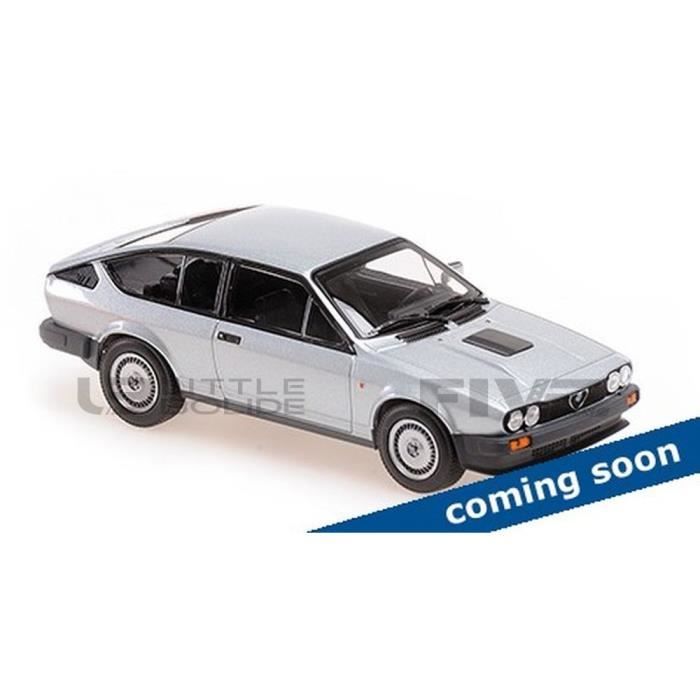 Voiture Miniature de Collection MAXICHAMPS 1 43 ALFA ROMEO GTV6 Blanc et Silver Metallic Cdiscount Jeux Jouets