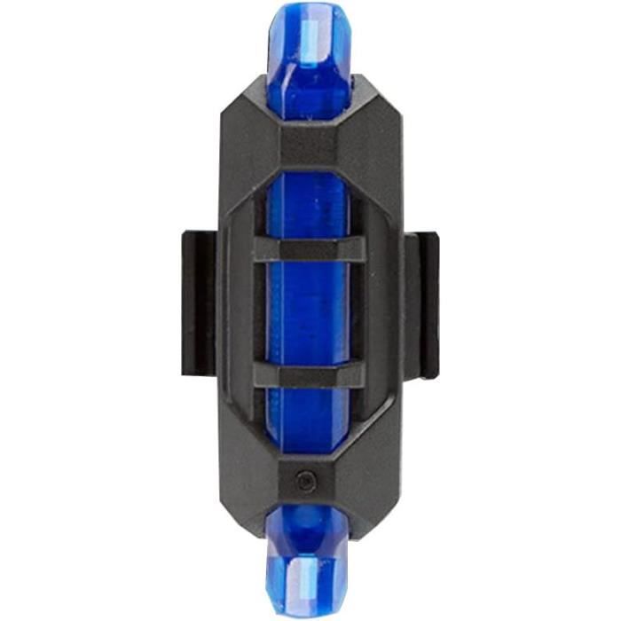 Lot De 2 Feux Arrière LED Vélo – USB Rechargeable – Pour Casque Ou Vélo