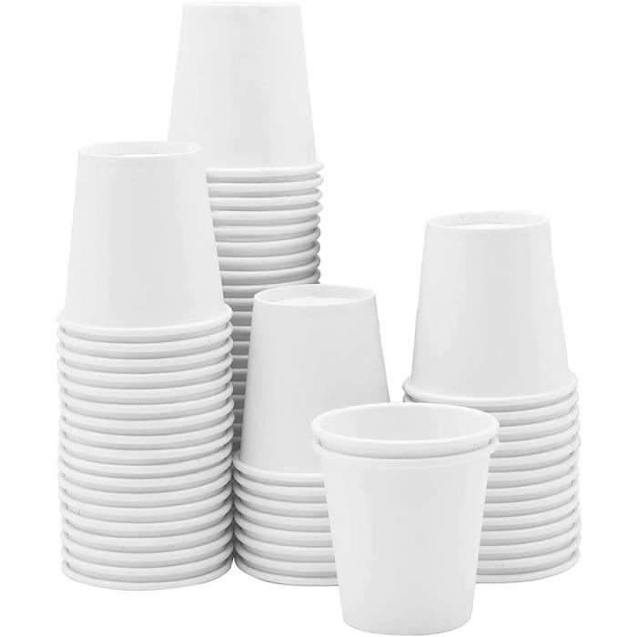 MATICAN – 50 Gobelets Jetables 9 Oz Pois Argentés – Parfaits Pour Glaces, Soupes & Desserts